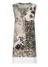 Dries Van Noten Henetta Mixed Print Cotton Tank