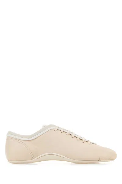Dries Van Noten Neutrals Minimalist Rounded Toe Ballet Flats In Multi