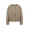 Dries Van Noten Beige Vadon Cotton Bomber Jacket