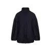 Dries Van Noten Voles Denim Jacket Puffed Sleeves In Blue