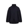 Dries Van Noten Voles Denim Jacket Puffed Sleeves In Blue
