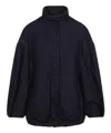Dries Van Noten Voles Denim Jacket Puffed Sleeves In Blue