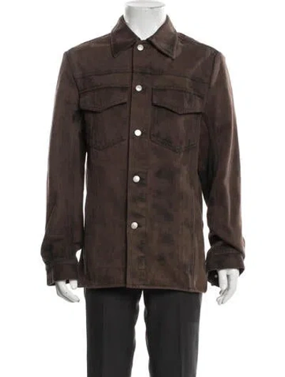 Pre-owned Dries Van Noten Jacket In Brown