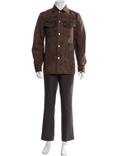 Pre-owned Dries Van Noten Jacket In Brown