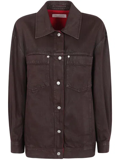 Dries Van Noten Jacket Denim "veca" In Brown