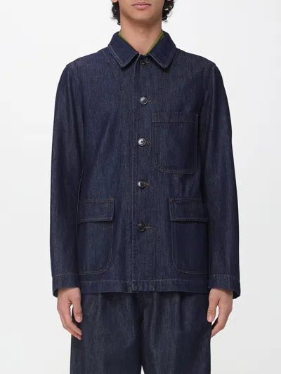 Dries Van Noten Jacket Men  In Blue