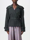 Dries Van Noten Jacket  Woman Color Green In Gray