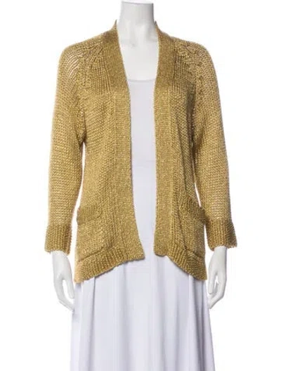 Pre-owned Dries Van Noten Jacket In Gold/metallic