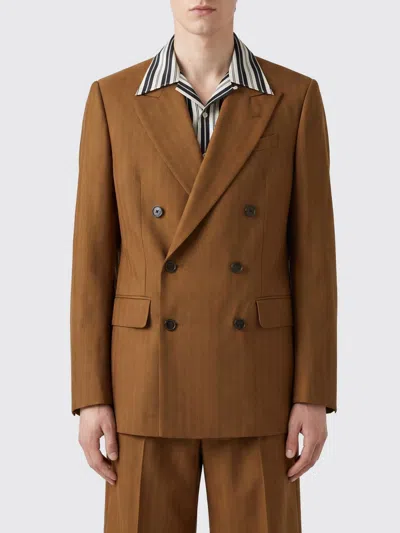 Dries Van Noten Jacket Men In Brown