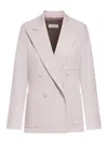 Dries Van Noten Old Rose Double-breasted Blazer In Multicolor