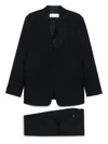 Dries Van Noten Long-sleeved Suit In Navy