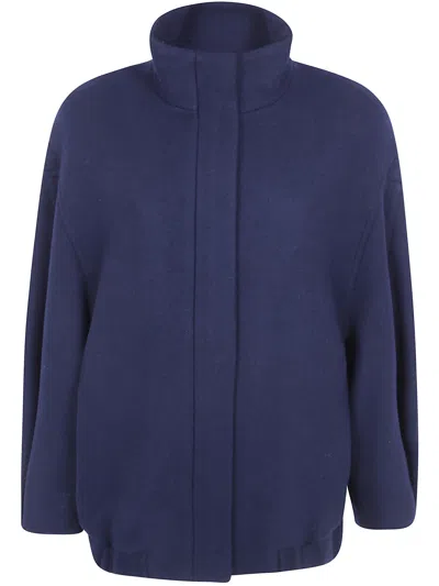 Dries Van Noten Jacket Navy "voles" In Blue
