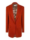 Dries Van Noten 00510 Blanchets 9201 W.w.jacket In Orange