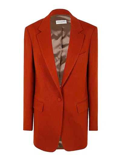 Dries Van Noten Jacket In Orange