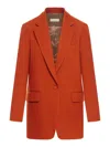 Dries Van Noten 9201 Tailored Jacket Flap Pockets In Red