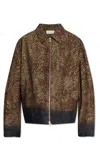 Dries Van Noten Blazer Patterned Multiple Pockets In Brown