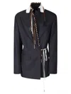 Dries Van Noten Jacket With Laces In Black
