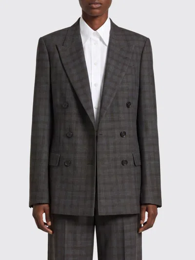 Dries Van Noten Jacket Woman Color Grey In Gray
