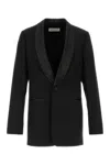 Dries Van Noten Wool Blend Bartux Blazer In Black