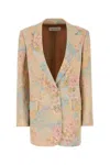 Dries Van Noten Basti Blazer With Embroidered Floral Pattern In Floral