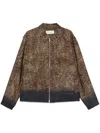 Dries Van Noten Blazer Patterned Multiple Pockets In Brown