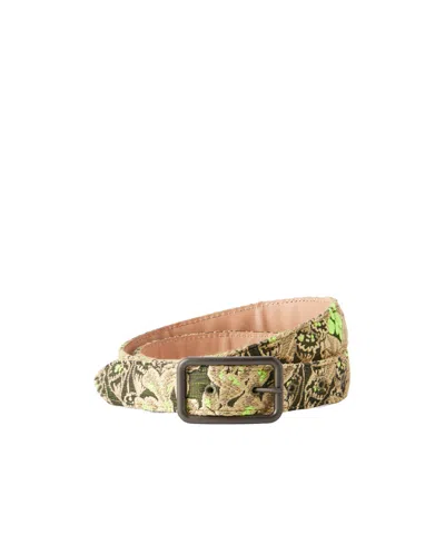 Dries Van Noten Jacquard Belt In Brown