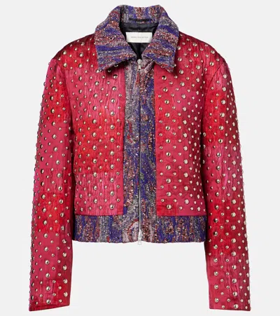 DRIES VAN NOTEN JACQUARD COTTON-BLEND BLAZER