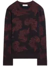 Dries Van Noten Jacquard-knit Sweater In Blue