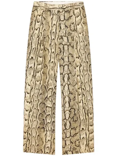 Dries Van Noten Jacquard Pants In Gray