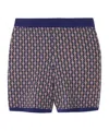 Dries Van Noten Jacquard Shorts In Blue