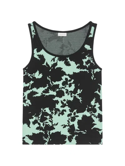 Dries Van Noten Jacquard Tank Top In Black