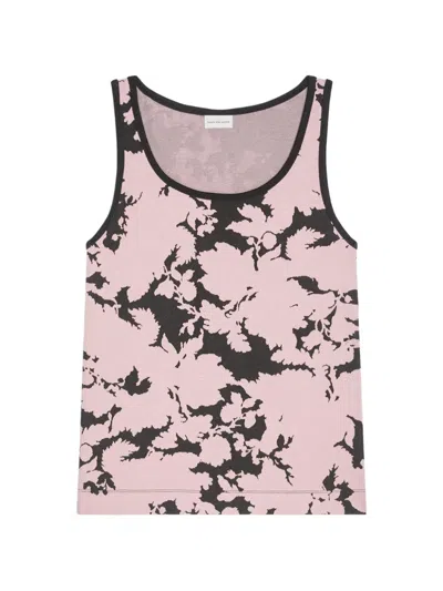 Dries Van Noten Jacquard Tank Top In Neutral
