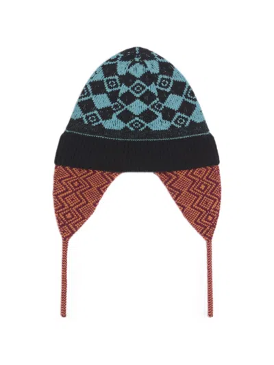 Dries Van Noten Jacquard Wool Hat In Black