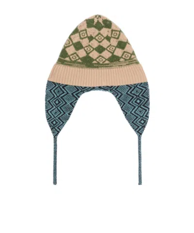 DRIES VAN NOTEN JACQUARD WOOL HAT