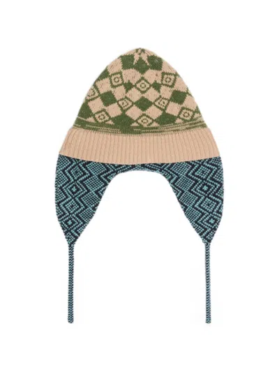 Dries Van Noten Jacquard Wool Hat In Multi