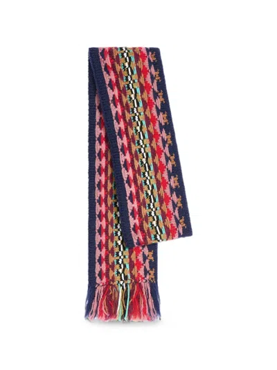 Dries Van Noten Jacquard Wool Scarf In Neutral