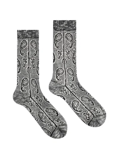 Dries Van Noten Paisley Jacquard Knit Ankle Socks In Multi