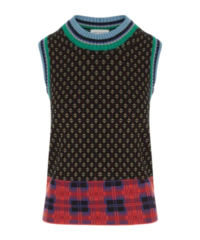 Dries Van Noten Jacquard Wool Sweater In Black
