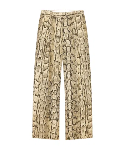 Dries Van Noten Jacquard Palazzo Trousers In Multi