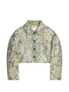 Dries Van Noten Jacquard-pattern Jacket In Green