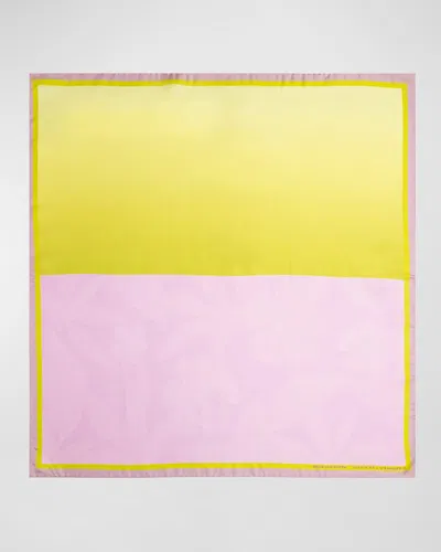 Dries Van Noten Jardin De L & Apos;orangerie Silk Foulard In Transparent
