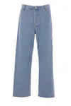 Dries Van Noten Jeans Dalla Gamba Ampia Pickerby In Denim Uomo In Blue