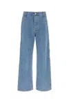 Dries Van Noten Wide-leg Denim Trousers Multiple Pockets In Blue