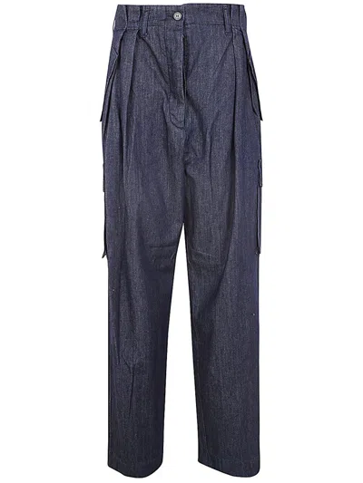 Dries Van Noten 02670 Polkar Denim 8431 Pants Clothing In Blue