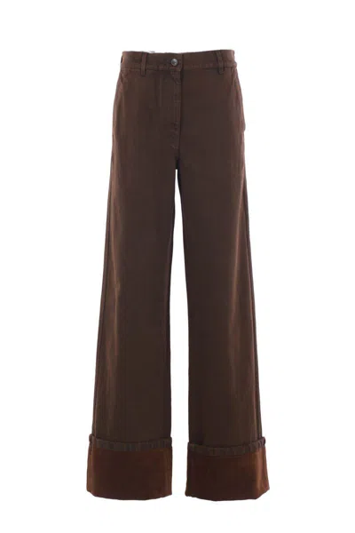 Dries Van Noten Paxy Tris Den 2396 W.w.pantas Brn In Brown