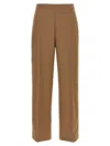 Dries Van Noten Tailored Trousers With Pockets And Pleats In Brown