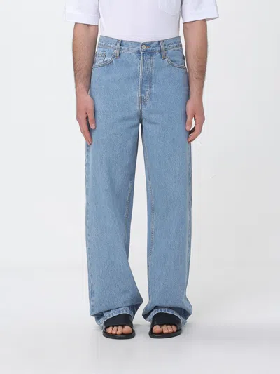 Dries Van Noten Jeans Men Color Denim In Blue