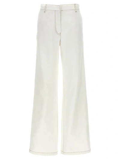 Dries Van Noten White Slouchy Jeans