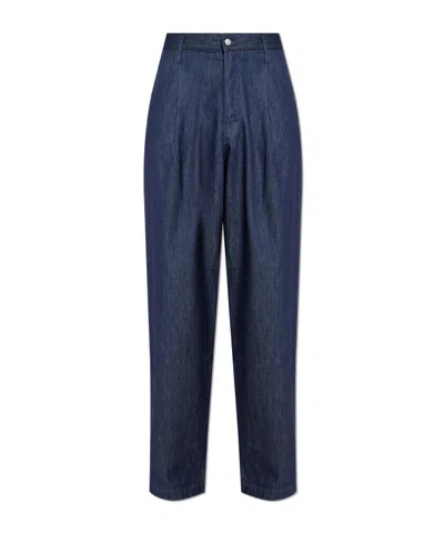Dries Van Noten Jeans With Belt Loops In Blue