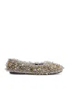 Dries Van Noten Jewel Ballerina With Three-dimensional Applications In Multi